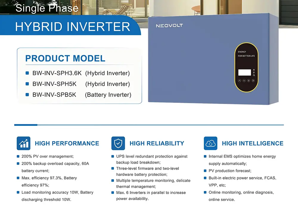 5kw Single Phase Hybrid Inverter
